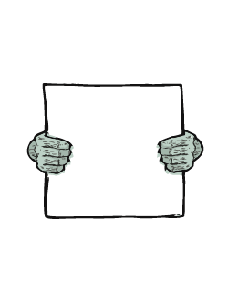 Organic cotton screen printed canvas patches by Get A Grip Studio